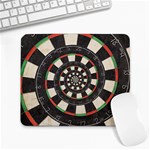 Spiral Dart Board Droste Effect  Large Mousepad