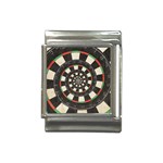 Spiral Dart Board Droste Effect  Italian Charm (13mm)