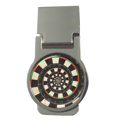 Spiral Dart Board Droste Effect  Money Clip (Round) from ArtsNow.com Front