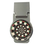 Spiral Dart Board Droste Effect  Money Clip (Round)