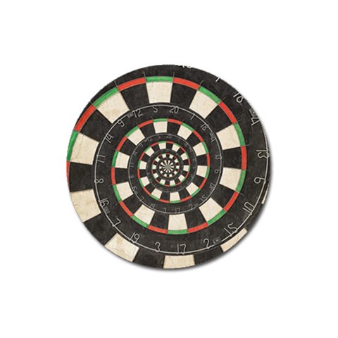 Spiral Dart Board Droste Effect  Magnet 3  (Round) from ArtsNow.com Front