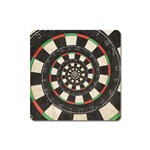 Spiral Dart Board Droste Effect  Magnet (Square)