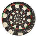 Spiral Dart Board Droste Effect  Magnet 5  (Round)