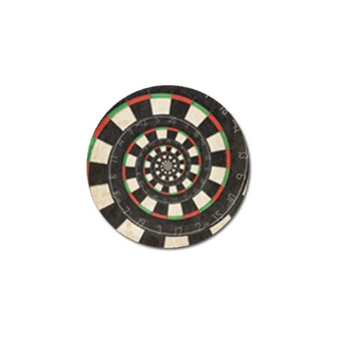 Spiral Dart Board Droste Effect  Golf Ball Marker from ArtsNow.com Front