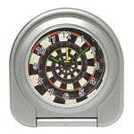 Spiral Dart Board Droste Effect  Travel Alarm Clock