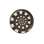 Spiral Dart Board Droste Effect  Hat Clip Ball Marker