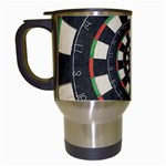 Spiral Dart Board Droste Effect  Travel Mug (White)