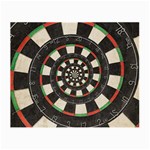 Spiral Dart Board Droste Effect  Small Glasses Cloth