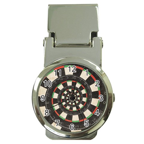 Spiral Dart Board Droste Effect  Money Clip Watch from ArtsNow.com Front