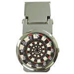 Spiral Dart Board Droste Effect  Money Clip Watch