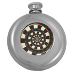 Spiral Dart Board Droste Effect  Hip Flask (5 oz)