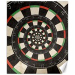 Spiral Dart Board Droste Effect  Canvas 8  x 10 