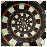 Spiral Dart Board Droste Effect  Canvas 12  x 12 