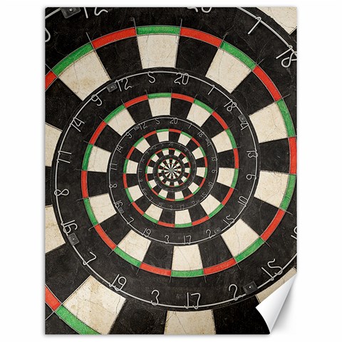 Spiral Dart Board Droste Effect  Canvas 12  x 16  from ArtsNow.com 11.86 x15.41  Canvas - 1