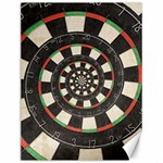 Spiral Dart Board Droste Effect  Canvas 12  x 16 