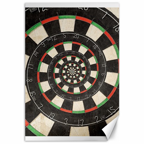 Spiral Dart Board Droste Effect  Canvas 12  x 18  from ArtsNow.com 11.88 x17.36  Canvas - 1