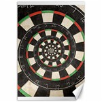 Spiral Dart Board Droste Effect  Canvas 12  x 18 