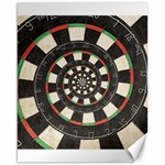 Spiral Dart Board Droste Effect  Canvas 16  x 20 