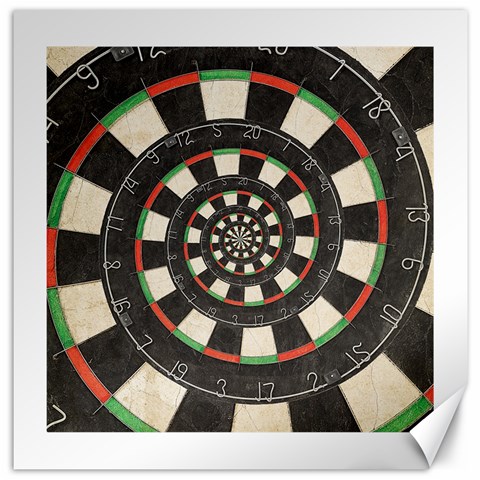 Spiral Dart Board Droste Effect  Canvas 20  x 20  from ArtsNow.com 19 x19.27  Canvas - 1