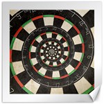 Spiral Dart Board Droste Effect  Canvas 20  x 20 