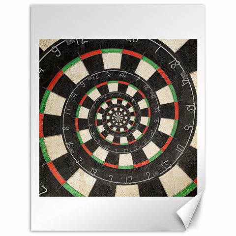 Spiral Dart Board Droste Effect  Canvas 18  x 24  from ArtsNow.com 17.8 x23.08  Canvas - 1