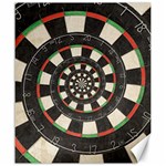 Spiral Dart Board Droste Effect  Canvas 20  x 24 