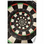 Spiral Dart Board Droste Effect  Canvas 24  x 36 