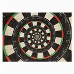 Spiral Dart Board Droste Effect  Large Glasses Cloth