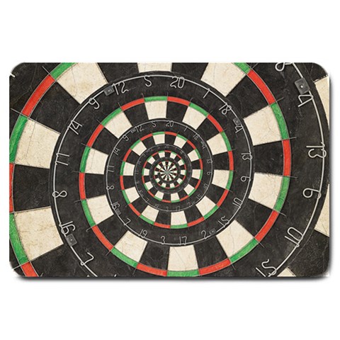 Spiral Dart Board Droste Effect  Large Doormat from ArtsNow.com 30 x20  Door Mat