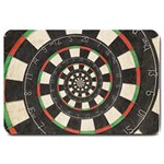 Spiral Dart Board Droste Effect  Large Doormat