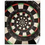 Spiral Dart Board Droste Effect  Canvas 11  x 14 