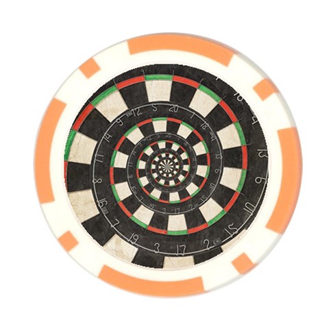 Spiral Dart Board Droste Effect  Poker Chip Card Guard from ArtsNow.com Front