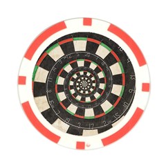 Spiral Dart Board Droste Effect  Poker Chip Card Guard from ArtsNow.com Front