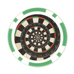 Spiral Dart Board Droste Effect  Poker Chip Card Guard from ArtsNow.com Front