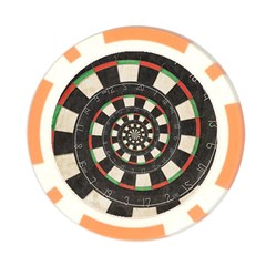 Spiral Dart Board Droste Effect  Poker Chip Card Guard from ArtsNow.com Front