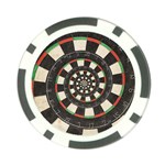 Spiral Dart Board Droste Effect  Poker Chip Card Guard