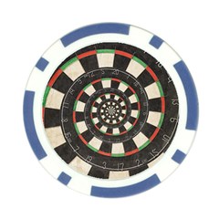 Spiral Dart Board Droste Effect  Poker Chip Card Guard from ArtsNow.com Back