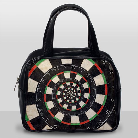 Spiral Dart Board Droste Effect  Classic Handbag (One Side) from ArtsNow.com Front