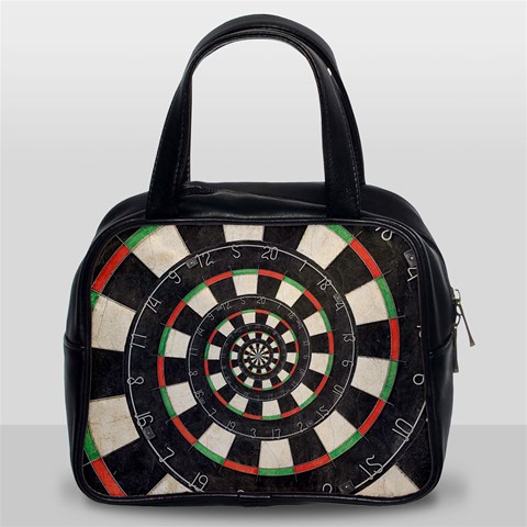 Spiral Dart Board Droste Effect  Classic Handbag (Two Sides) from ArtsNow.com Front