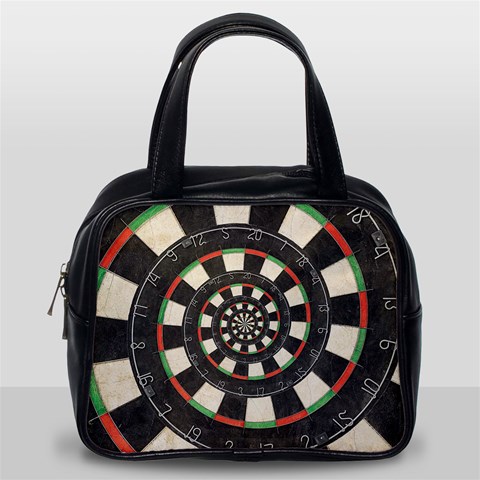 Spiral Dart Board Droste Effect  Classic Handbag (Two Sides) from ArtsNow.com Back