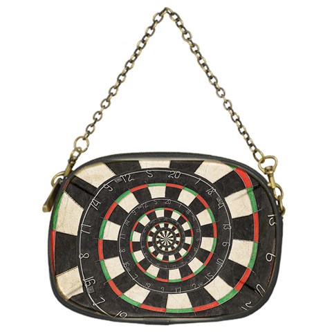 Spiral Dart Board Droste Effect  Chain Purse (One Side) from ArtsNow.com Front