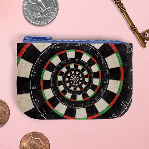 Spiral Dart Board Droste Effect  Mini Coin Purse from ArtsNow.com Front