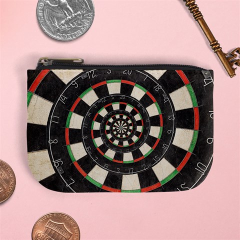 Spiral Dart Board Droste Effect  Mini Coin Purse from ArtsNow.com Front