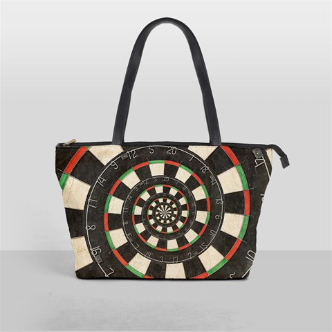 Spiral Dart Board Droste Effect  Classic Shoulder Handbag from ArtsNow.com Front