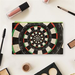 Spiral Dart Board Droste Effect  Cosmetic Bag (Medium) from ArtsNow.com Front