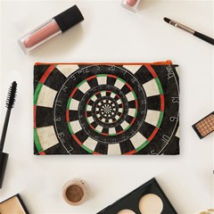 Spiral Dart Board Droste Effect  Cosmetic Bag (Medium) from ArtsNow.com Back