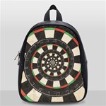 Spiral Dart Board Droste Effect  School Bag (Small)