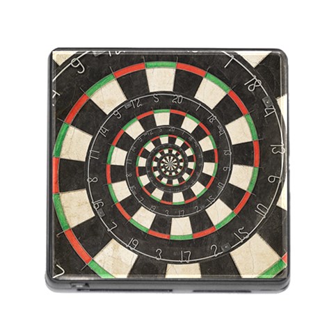 Spiral Dart Board Droste Effect  Memory Card Reader (Square) from ArtsNow.com Front