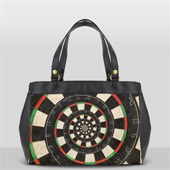 Spiral Dart Board Droste Effect  Oversize Office Handbag (2 Sides) from ArtsNow.com Front