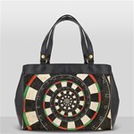 Spiral Dart Board Droste Effect  Oversize Office Handbag (2 Sides)